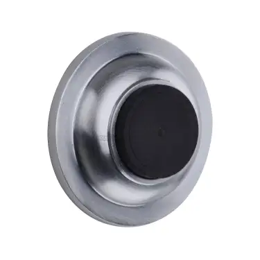 Click Here To Enlarge This Photo Of V1194-SC Heritage Brass Wall Mounted Door Stop Buffer Satin Chrome Finish