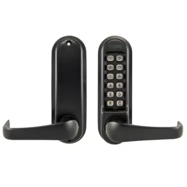 Click Here To Enlarge This Photo Of Eclipse ED50 Heavy Duty Passage Free Mechanical Push Button Digital Lock - Matt Black  &lpar;70264&rpar;