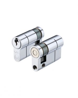 Click Here To Enlarge This Photo Of V5EP60SPCE - Zoo Hardware Vier V5 Euro Profile Single Cylinder 60mm &lpar;50&sol;10&rpar; Polished Chrome