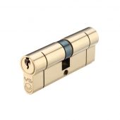 V5EP80DPBE - Zoo Hardware Vier V5 Euro Profile Double Cylinder 80mm &lpar;40&sol;40&rpar; Polished Brass