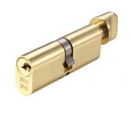 V5OP60CTPBE - Zoo Hardware Vier V5 Oval Profile Cylinder & Turn 60mm &lpar;30&sol;30T&rpar; Polished Brass