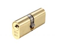 V5OP70DPBE - Zoo Hardware Vier V5 Oval Profile Double Cylinder 70mm &lpar;35&sol;35&rpar; Polished Brass
