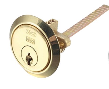 Click Here To Enlarge This Photo Of V5RMC20PBE - Zoo Hardware Vier V5 Euro Profile Universal Rim Cylinder Polished Brass