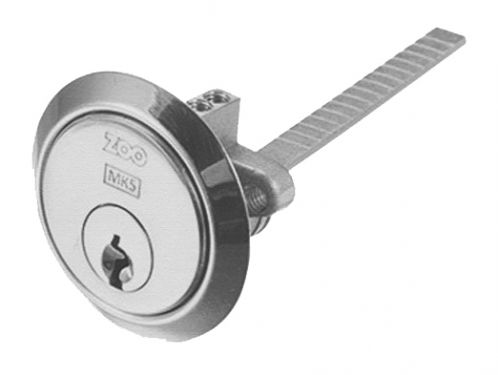 Click Here To Enlarge This Photo Of V5RMC20SCE - Zoo Hardware Vier V5 Euro Profile Universal Rim Cylinder Satin Chrome
