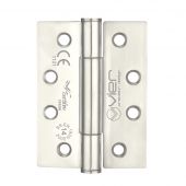 VHC243P - Zoo Hardware Vier Grade 14 Concealed Bearing Hinges &lpar;Square&rpar; 102 x 76 x 3mm - Polished Stainless Steel