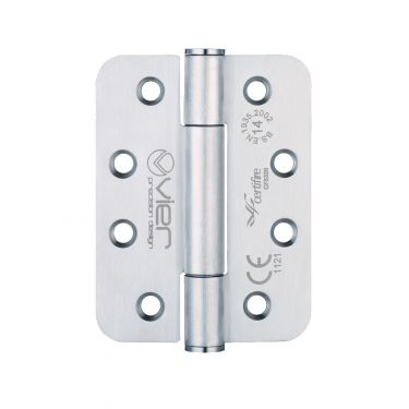 Click Here To Enlarge This Photo Of VHC243RS - Zoo Hardware Vier Grade 14 Concealed Bearing Hinges &lpar;Radius&rpar; 102 x 76 x 3mm - Satin Stainless Steel