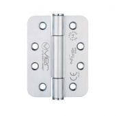 VHC243RS - Zoo Hardware Vier Grade 14 Concealed Bearing Hinges &lpar;Radius&rpar; 102 x 76 x 3mm - Satin Stainless Steel