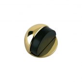 ZAB06 - Zoo Hardware Oval Floor Mounted Door Stop &lpar;Concealed Fix&rpar; Polished Brass