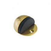 ZAB06B - Zoo Hardware Oval Floor Mounted Door Stop &lpar;Face Fix&rpar; Polished Brass