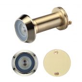 ZAB30 - Zoo Hardware Door Viewer with 180 Deg&period; Glass Lens &lpar;Suitable for 35-55mm Doors&rpar; Polished Brass