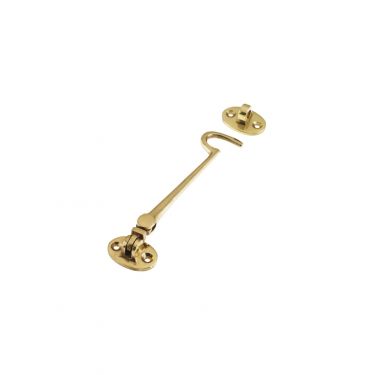 Click Here To Enlarge This Photo Of ZAB62 - Zoo Hardware Cabin Hook &lpar;HeavyWeight&rpar; 6" Polished Brass