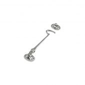ZAB62CP - Zoo Hardware Cabin Hook &lpar;HeavyWeight&rpar; 6" Polished Chrome