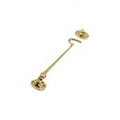 ZAB63 - Zoo Hardware Cabin Hook &lpar;Heavyweight&rpar; 8" Polished Brass