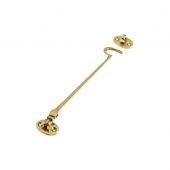 ZAB64 - Zoo Hardware Cabin Hook &lpar;Heavyweight&rpar; 10" Polished Brass