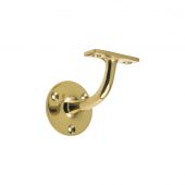 ZAB70 - Zoo Hardware Handrail Bracket &lpar;Heavyweight&rpar; 2&period;5" Polished Brass