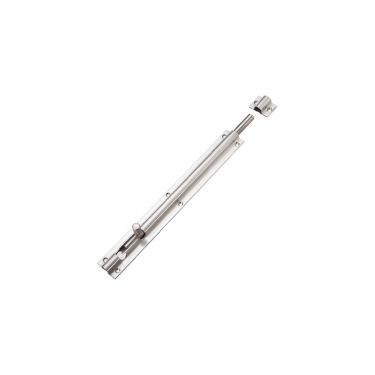 Click Here To Enlarge This Photo Of ZAS01CSS - Zoo Hardware Barrel Bolt 300mm x 40mm &lpar;including Keeps and Screws&rpar; Satin Stainless Steel