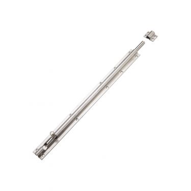 Click Here To Enlarge This Photo Of ZAS01DSS - Zoo Hardware Barrel Bolt 450mm x 40mm &lpar;including Keeps and Screws&rpar; Satin Stainless Steel