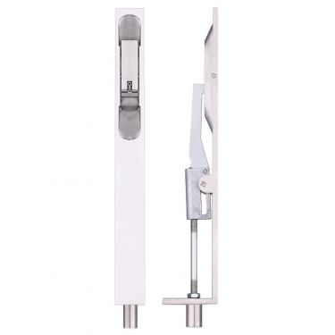 Click Here To Enlarge This Photo Of ZAS03PS - Zoo Hardware Lever Action Flush Bolt 200 x 20mm &lpar;Square&rpar; Polished Stainless Steel