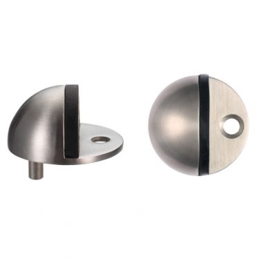 Click Here To Enlarge This Photo Of ZAS06CSS - Zoo Hardware Oval Floor Mounted Door Stop 40mm &lpar;Face Fix&rpar; Satin Stainless Steel