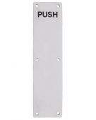 ZAS30RCSS - Zoo Hardware Finger Plate with Radius Corners &lpar;Push&rpar; 75mm x 475mm Satin Stainless Steel