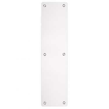 Click Here To Enlarge This Photo Of ZAS32RAPS - Zoo Hardware Finger Plate with Radius Corners &lpar;Plain&rpar; 75mm x 300mm - Polished Stainless Steel