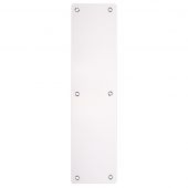 ZAS32RAPS - Zoo Hardware Finger Plate with Radius Corners &lpar;Plain&rpar; 75mm x 300mm - Polished Stainless Steel