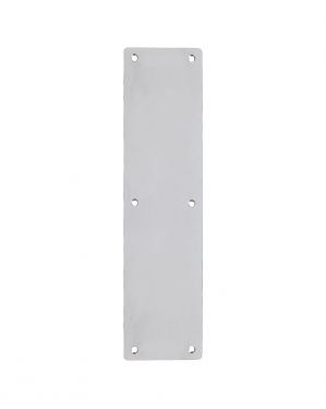 Click Here To Enlarge This Photo Of ZAS32RBSS - Zoo Hardware Finger Plate with Radius Corners &lpar;Plain&rpar; 75mm x 350mm Satin Stainless Steel