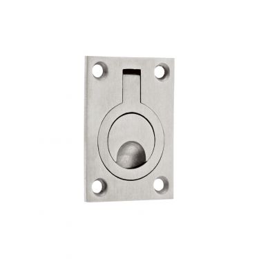 Click Here To Enlarge This Photo Of ZAS42SS - Zoo Hardware Flush Ring Pull &lpar;62 x 44mm&rpar; Satin Stainless Steel