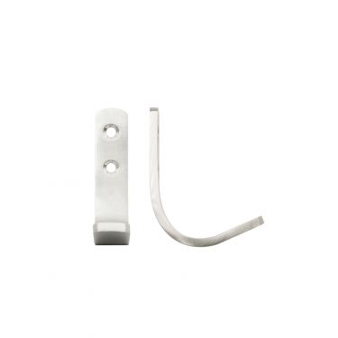 Click Here To Enlarge This Photo Of ZAS72HDSS - Zoo Hardware Single Coat Hook &lpar;Heavy Duty&rpar; Satin Stainless Steel