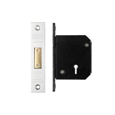 Click Here To Enlarge This Photo Of ZBSCD67SS - Zoo Hardware British Standard 5 Lever Deadlock - 67mm c&sol;w Esc - Chubb Retro Fit 3G114 Satin Stainless Steel