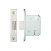 ZBSD64SS - Zoo Hardware British Standard 5 Lever Deadlock 64mm &lpar;45mm Backset&rpar; Satin Stainless Steel