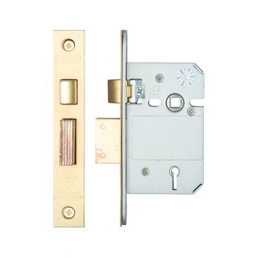 Click Here To Enlarge This Photo Of ZBSS64PVD - Zoo Hardware British Standard 5 Lever Sashlock 64mm &lpar;45mm Backset&rpar; Polished Brass