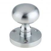 ZCB35SC - Zoo Hardware Mushroom Mortice Knobs &lpar;Sprung&rpar; 61&period;5mm Rose dia&period; Satin Chrome