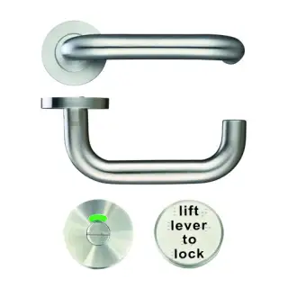 ZCS030LLSS - Zoo Hardware 19mm Lift to Lock Return to Door Lever Set &lpar;for use with ZDL7260LL only&rpar; Satin Stainless Steel