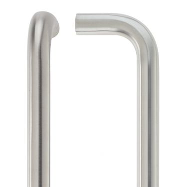 Click Here To Enlarge This Photo Of ZCS2D225BS - Zoo Hardware 225mm x 19mm Bolt Through 'D' Pull Handle &lpar;Grade 201&rpar; Satin Stainless Steel