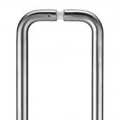 ZCS2D225BSBB - Zoo Hardware &lpar;Pair&rpar; 225mm x 19mm 'D' Pull Handles with Back to Back Fixings &lpar;Grade 201&rpar; Satin Stainless Steel
