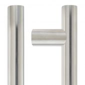 ZCS2G600ES - Zoo Hardware 600mm o&sol;a x 400mm c&sol;c x 30mm dia T-Bar Guardsman Pull Handle &lpar;Grade 201&rpar; Satin Stainless Steel