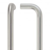 ZCSD225BS - Zoo Hardware 225mm x 19mm Bolt Through 'D' Pull Handle &lpar;Grade 304&rpar; Satin Stainless Steel
