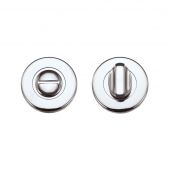 ZCZ004CP Zoo Hardware Stanza Turn and Release &lpar;52mm dia&rpar; Polished Chrome &lpar;Contract Range&rpar;