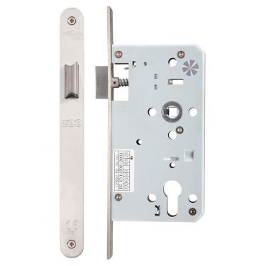 Click Here To Enlarge This Photo Of ZDL0060LRSS - Zoo Hardware Din Latch - 60mm Backset &lpar;Radius&rpar; Satin Stainless Steel
