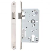 ZDL0060LRSS - Zoo Hardware Din Latch - 60mm Backset &lpar;Radius&rpar; Satin Stainless Steel