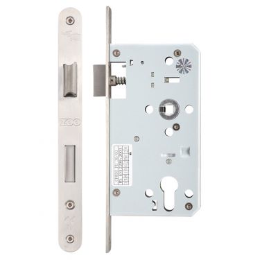 Click Here To Enlarge This Photo Of ZDL7260RSS - Zoo Hardware Din Euro Profile Sashlock - 72mm c&sol;c - Backset 60mm &lpar;Radius&rpar; Satin Stainless Steel