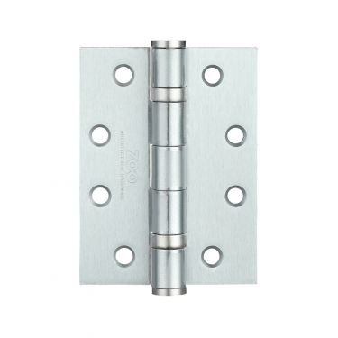 Click Here To Enlarge This Photo Of ZHS43SC - Zoo Hardware Grade 11 CE Fire Rated Ball Bearing Hinges &lpar;Square&rpar; 102 x 76 x 3mm Satin Chrome