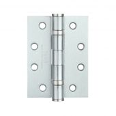 ZHS43SC - Zoo Hardware Grade 11 CE Fire Rated Ball Bearing Hinges &lpar;Square&rpar; 102 x 76 x 3mm Satin Chrome
