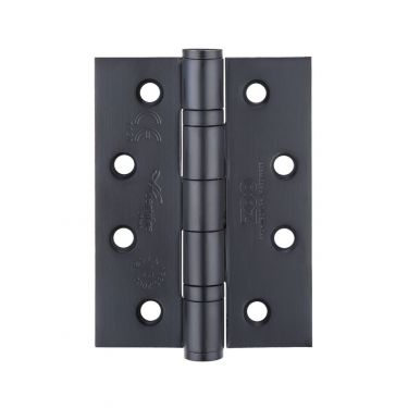 Click Here To Enlarge This Photo Of ZHSS243PCB - Zoo Hardware Grade 13 CE Fire Rated Ball Bearing Hinges &lpar;Square&rpar; 102 x 76 x 3mm Powder Coated Black