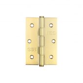 ZHSS352PVD - Zoo Hardware Slim Knuckle Door Hinges 76 x 52 x 1&period;5mm PVD Stainless Brass