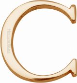 C1565 2 C-PB Heritage Brass Alphabet C Pin Fix 51mm &lpar;2"&rpar; Polished Brass Finish