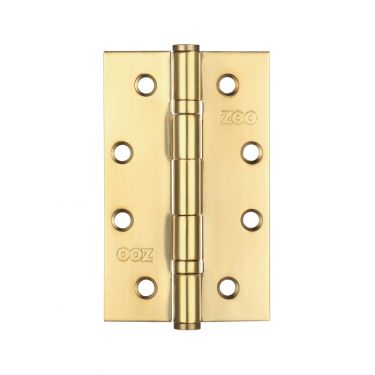 Click Here To Enlarge This Photo Of ZHSS63PVD - Zoo Hardware Slim Knuckle Bearing Hinges 102 x 63 x 2&period;5mm PVD Stainless Brass
