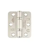 ZHSS7667RS - Zoo Hardware Grade 11 CE Fire Rated Ball Bearing Hinges &lpar;Radius&rpar; 76 x 67 x 2&period;5mm - Satin Stainless Steel