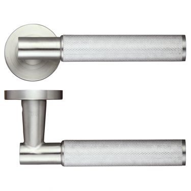 Click Here To Enlarge This Photo Of ZPS120SS - Zoo Hardware Athena Lever on Round Rose &lpar;Grade 304&rpar; Satin Stainless Steel